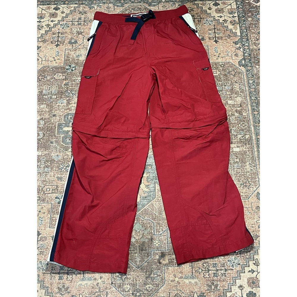 VTG‎ Abercrombie Fitch 92 Patch Nylon Convertible Cargo Pants Shorts Men XL Y2K